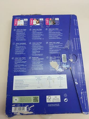 Papel fotográfico 150 hojas brillo para láser 170 gr